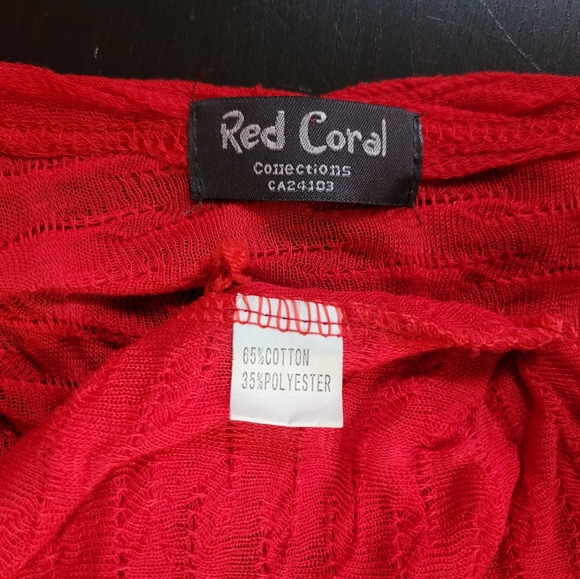 Red Gauze Shirt - Picture 4 of 6